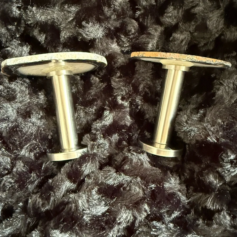 Agate Quartz Slice Tieback /Wall Hook Set Of 2